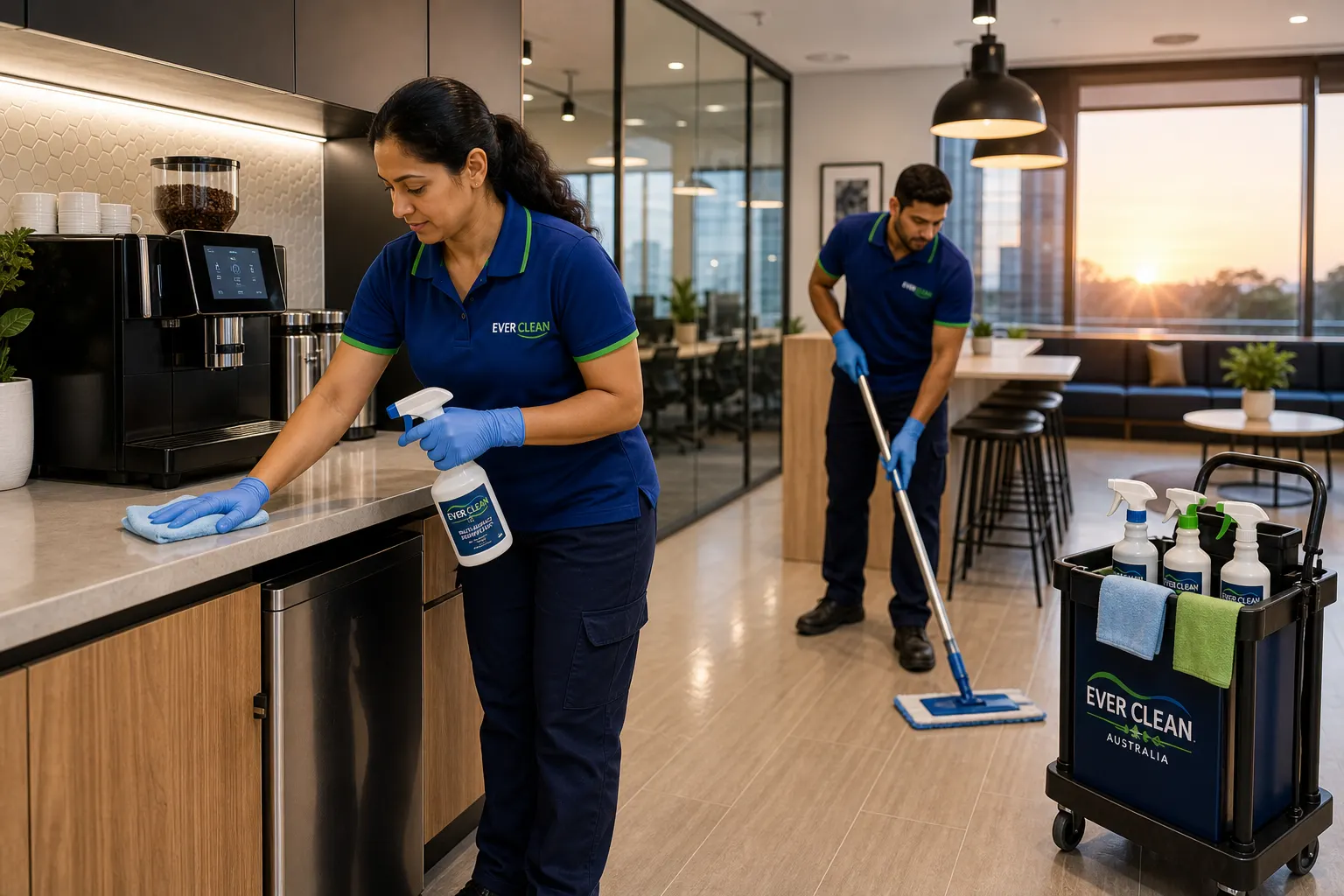 Professional workplace cleaning in Wetherill Park by Ever Clean Australia